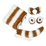 Maxbell Faux cat Cosplay Set Gifts Hair Clip Headwear Animal Anime Brown