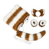 Maxbell Faux cat Cosplay Set Gifts Hair Clip Headwear Animal Anime Brown