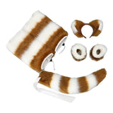Maxbell Faux cat Cosplay Set Gifts Hair Clip Headwear Animal Anime Brown