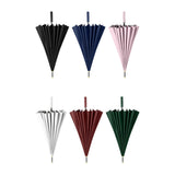 Maxbell 24 Ribs Straight Handle Umbrella Large Auto Open for Outdoor Fishing Travel Black