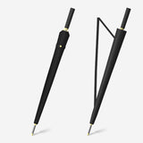 Maxbell 24 Ribs Straight Handle Umbrella Large Auto Open for Outdoor Fishing Travel Black