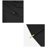 Maxbell 24 Ribs Straight Handle Umbrella Large Auto Open for Outdoor Fishing Travel Black