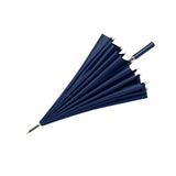 Maxbell 24 Ribs Straight Handle Umbrella Large Auto Open for Outdoor Fishing Travel Navy Blue