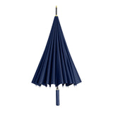 Maxbell 24 Ribs Straight Handle Umbrella Large Auto Open for Outdoor Fishing Travel Navy Blue