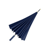Maxbell 24 Ribs Straight Handle Umbrella Large Auto Open for Outdoor Fishing Travel Navy Blue