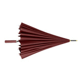 Maxbell 24 Ribs Straight Handle Umbrella Large Auto Open for Outdoor Fishing Travel Dark Red