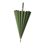 Maxbell 16 Ribs Long Handle Umbrella Weatherproof for Short Trips Backpacking Gift Green