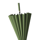 Maxbell 16 Ribs Long Handle Umbrella Weatherproof for Short Trips Backpacking Gift Green