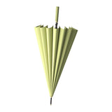 Maxbell 16 Ribs Long Handle Umbrella Weatherproof for Short Trips Backpacking Gift Light Green