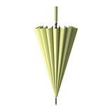 Maxbell 16 Ribs Long Handle Umbrella Weatherproof for Short Trips Backpacking Gift Light Green