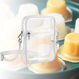 Maxbell PVC Clear cross body Purse Bag with Adjustable Strap for Stadium Work Travel