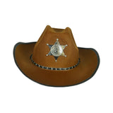 Maxbell Women Men Western Cowboy Hat Sun Hat with String Jazz Hat Gentleman Hat Coffee