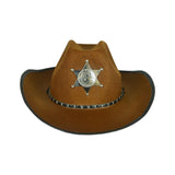 Maxbell Women Men Western Cowboy Hat Sun Hat with String Jazz Hat Gentleman Hat Coffee