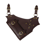 Maxbell PU Leather Sword Display Belt Sheath for Halloween Accessories Fashion Style Brown
