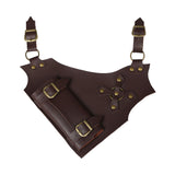 Maxbell PU Leather Sword Display Belt Sheath for Halloween Accessories Fashion Style Brown