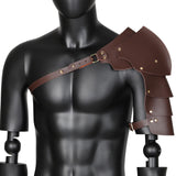 Maxbell Adults Chest Harness Cape for Masquerade Fancy Dress Party Halloween Dark Brown