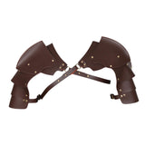 Maxbell Adults Chest Harness Cape for Masquerade Fancy Dress Party Halloween Dark Brown
