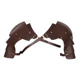 Maxbell Adults Chest Harness Cape for Masquerade Fancy Dress Party Halloween Dark Brown