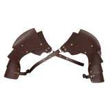 Maxbell Adults Chest Harness Cape for Masquerade Fancy Dress Party Halloween Dark Brown