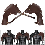 Maxbell Adults Chest Harness Cape for Masquerade Fancy Dress Party Halloween Dark Brown
