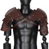 Maxbell Adults Chest Harness Cape for Masquerade Fancy Dress Party Halloween Dark Brown