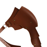 Maxbell Adults Chest Harness Cape for Masquerade Fancy Dress Party Halloween Yellow Brown