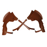 Maxbell Adults Chest Harness Cape for Masquerade Fancy Dress Party Halloween Yellow Brown