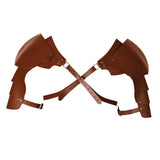 Maxbell Adults Chest Harness Cape for Masquerade Fancy Dress Party Halloween Yellow Brown