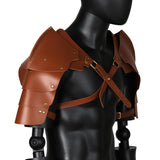 Maxbell Adults Chest Harness Cape for Masquerade Fancy Dress Party Halloween Yellow Brown