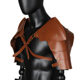 Maxbell Adults Chest Harness Cape for Masquerade Fancy Dress Party Halloween Yellow Brown