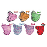 Maxbell Butterfly Wing Costume Prop Party Favor Elf Birthday Children Kids pink 1