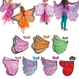 Maxbell Butterfly Wing Costume Prop Party Favor Elf Birthday Children Kids pink 1