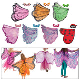 Maxbell Butterfly Wing Costume Prop Party Favor Elf Birthday Children Kids pink 1