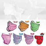Maxbell Butterfly Wing Costume Prop Party Favor Elf Birthday Children Kids pink 1