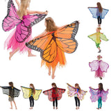Maxbell Butterfly Wing Costume Prop Party Favor Elf Birthday Children Kids pink 1