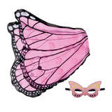 Maxbell Butterfly Wing Costume Prop Party Favor Elf Birthday Children Kids pink 1