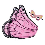 Maxbell Butterfly Wing Costume Prop Party Favor Elf Birthday Children Kids pink 1