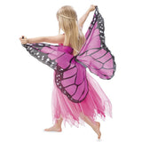 Maxbell Butterfly Wing Costume Prop Party Favor Elf Birthday Children Kids pink 1