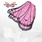 Maxbell Butterfly Wing Costume Prop Party Favor Elf Birthday Children Kids pink 1