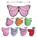 Maxbell Butterfly Wing Costume Prop Party Favor Elf Birthday Children Kids Yellow