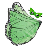 Maxbell Butterfly Wing Costume Prop Party Favor Elf Birthday Children Kids Green