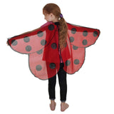 Maxbell Butterfly Wing Costume Prop Party Favor Elf Birthday Children Kids Red