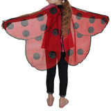 Maxbell Butterfly Wing Costume Prop Party Favor Elf Birthday Children Kids Red