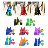 Maxbell Dinosaur Costume Cape Cosplay Stage Performances Carnival Prop for Kids black and yellow