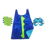 Maxbell Dinosaur Costume Cape Cosplay Stage Performances Carnival Prop for Kids blue light blue