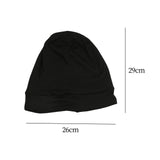 Maxbell Bonnet Sleep Caps Hair Cover wrap Protection for Daily Life and Sleep Black