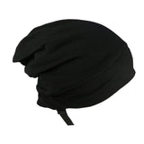 Maxbell Bonnet Sleep Caps Hair Cover wrap Protection for Daily Life and Sleep Black