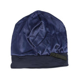 Maxbell Bonnet Sleep Caps Hair Cover wrap Protection for Daily Life and Sleep Navy Blue
