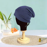 Maxbell Bonnet Sleep Caps Hair Cover wrap Protection for Daily Life and Sleep Navy Blue