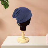 Maxbell Bonnet Sleep Caps Hair Cover wrap Protection for Daily Life and Sleep Navy Blue